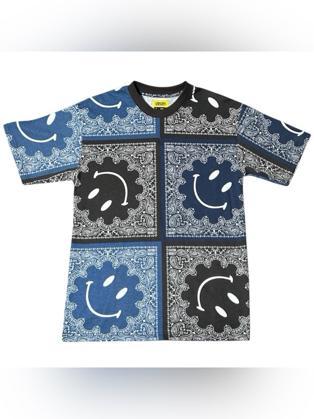 Chinatown Market Smiley YG 4Hunnid Paisley All Over Print T Shirt